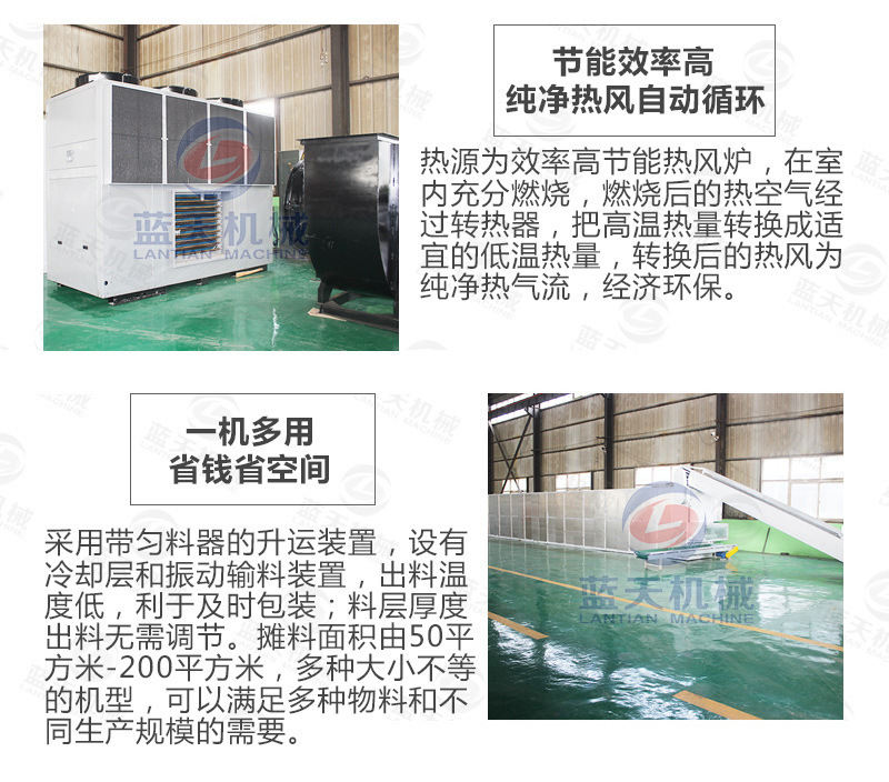 網帶球炭烘干機節(jié)能效率高